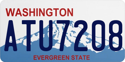 WA license plate ATU7208
