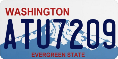 WA license plate ATU7209