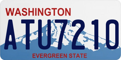 WA license plate ATU7210
