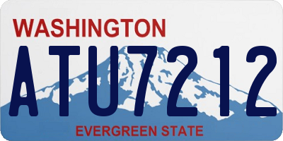 WA license plate ATU7212