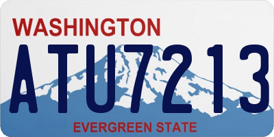 WA license plate ATU7213