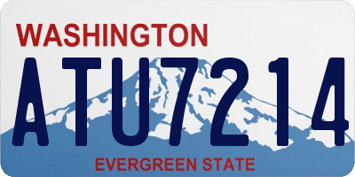 WA license plate ATU7214