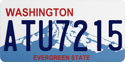 WA license plate ATU7215