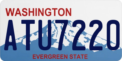WA license plate ATU7220