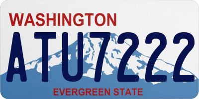 WA license plate ATU7222