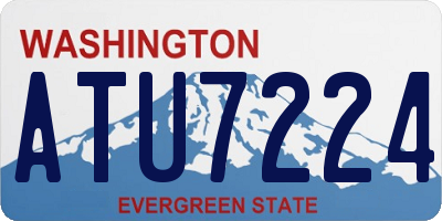 WA license plate ATU7224