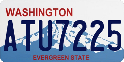 WA license plate ATU7225