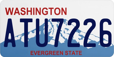 WA license plate ATU7226