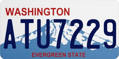 WA license plate ATU7229