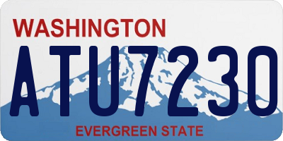 WA license plate ATU7230