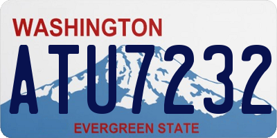 WA license plate ATU7232