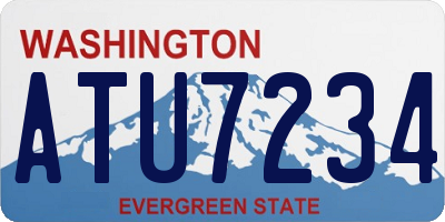 WA license plate ATU7234