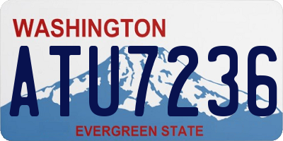 WA license plate ATU7236