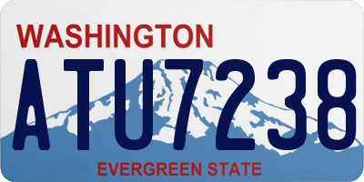 WA license plate ATU7238