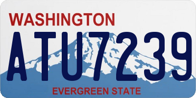 WA license plate ATU7239