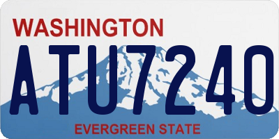WA license plate ATU7240