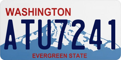 WA license plate ATU7241