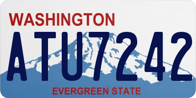 WA license plate ATU7242