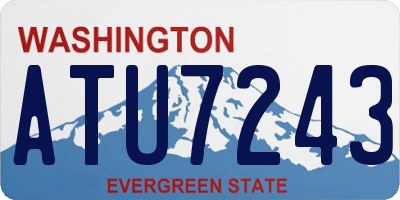 WA license plate ATU7243