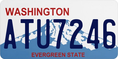 WA license plate ATU7246