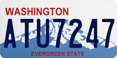 WA license plate ATU7247
