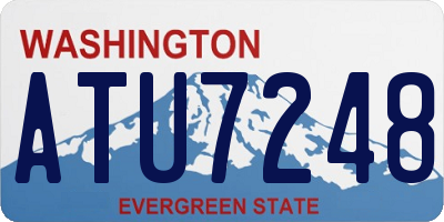 WA license plate ATU7248