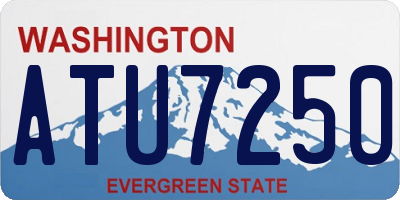 WA license plate ATU7250