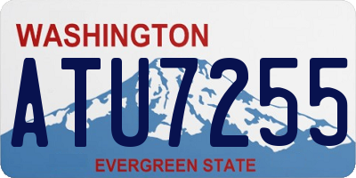 WA license plate ATU7255
