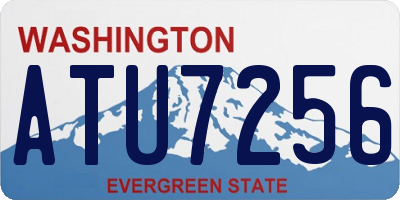 WA license plate ATU7256
