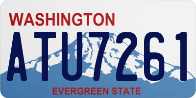 WA license plate ATU7261