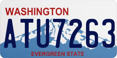 WA license plate ATU7263