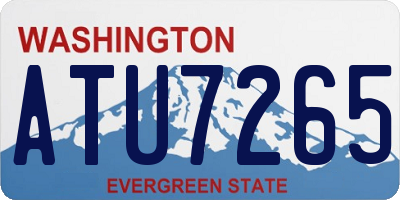 WA license plate ATU7265