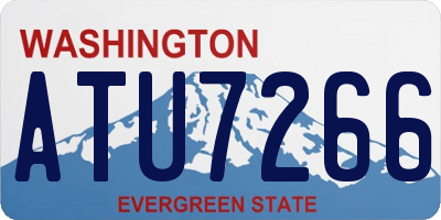 WA license plate ATU7266