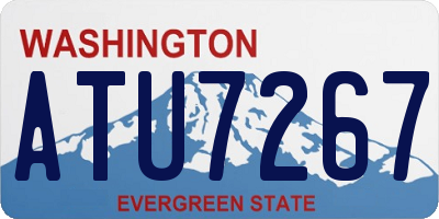 WA license plate ATU7267