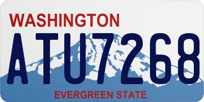 WA license plate ATU7268