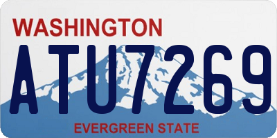 WA license plate ATU7269