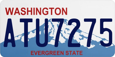 WA license plate ATU7275