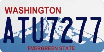 WA license plate ATU7277