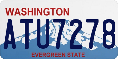 WA license plate ATU7278