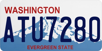 WA license plate ATU7280