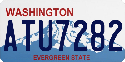 WA license plate ATU7282