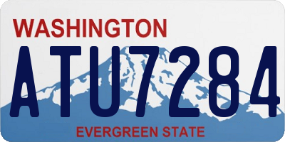 WA license plate ATU7284