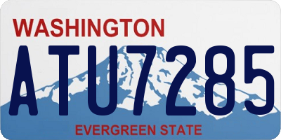 WA license plate ATU7285