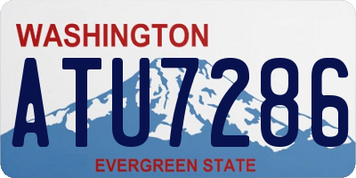 WA license plate ATU7286