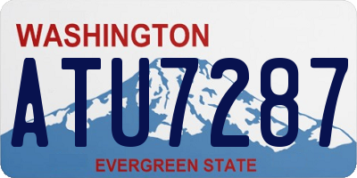 WA license plate ATU7287