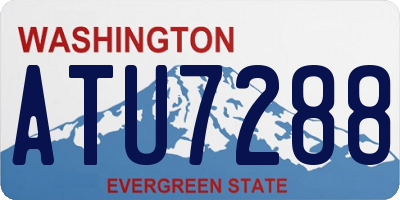WA license plate ATU7288