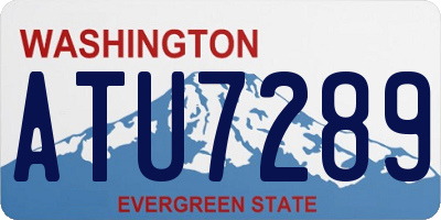 WA license plate ATU7289