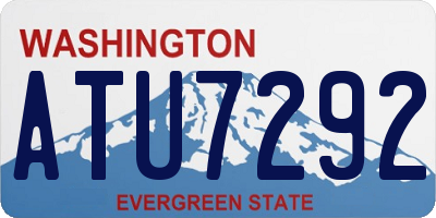 WA license plate ATU7292