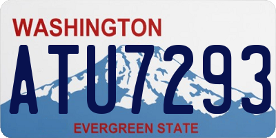 WA license plate ATU7293