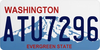 WA license plate ATU7296